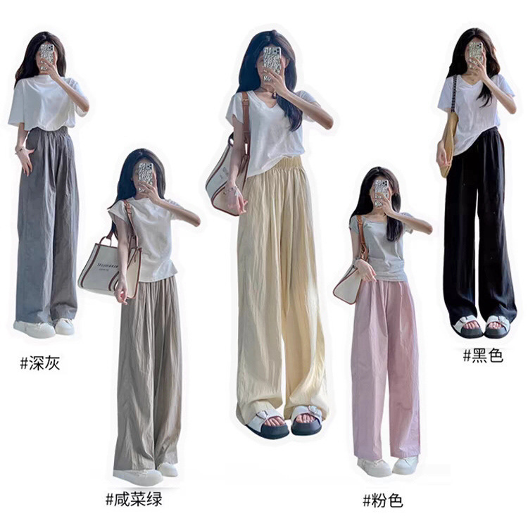 Silk thin fitted trousers