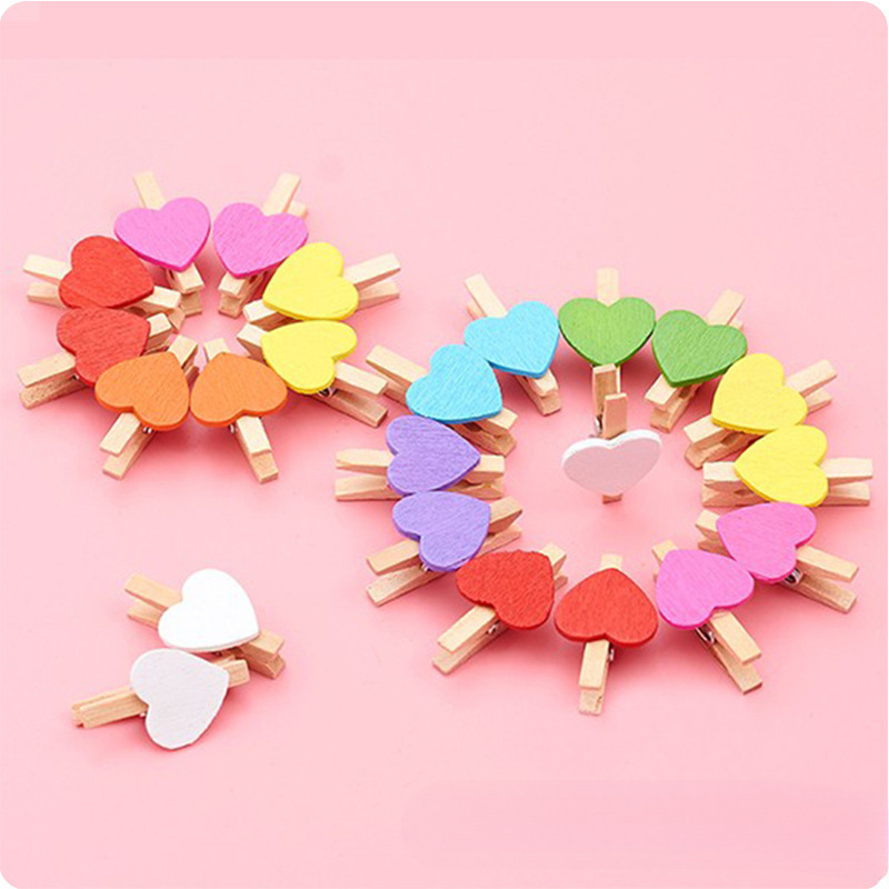 Photo Paper Photo Frame Wooden Crafts Colorfulful Floral Wedding Flower Shop Card Note Heart Cartoon Small Wooden Clip Photo Paper Photo Frame Wooden Crafts Colorfulful Floral Wedding Flower Shop Card Note Heart Cartoon Small Wooden Clip