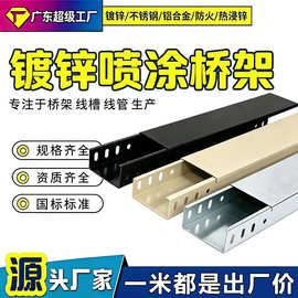 电缆桥架防火喷塑桥架100*200消防桥架防火喷塑阻燃线槽广东厂家