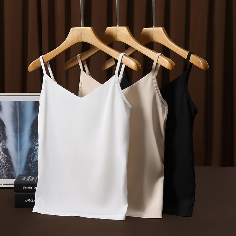 2026 Spring/Summer New Professional Formal Wear Camisole for Women, Pure and Sexy Style, Waist-Cinching Slim Fit Undershirt, Plus Size