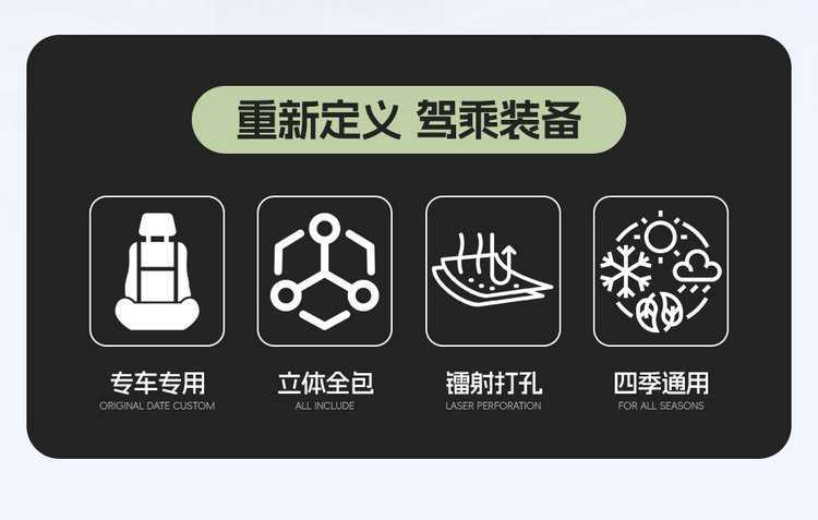2026 New Model Chery Qq3Ev Dedicated Car Seat Cushion 310/420 Share the Love Edition Full-Cover Breathable Seat Cover