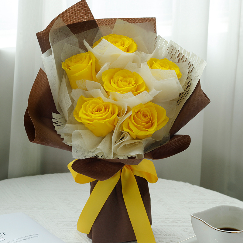 Día de San Valentín regalo de cumpleaños flor real Día de la Madre ramo rosa regalo creativo flor seca Yunnan flor eterna producto terminado