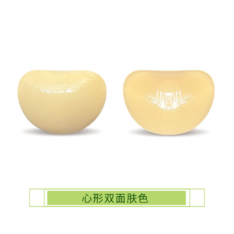 Triángulo de silicona pegatinas en el pecho mujeres empujan hacia arriba auto-adhesivo almohadilla en el pecho invisible engrosada esponja almohadilla traje de baño bikini ropa interior insertar