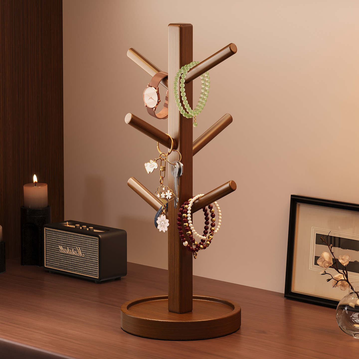 Desktop Cup Holder for Home Use, Living Room Jewelry and Key Storage Rack, Kitchen Countertop Draining Tray, Cup Holder Storage Shelf