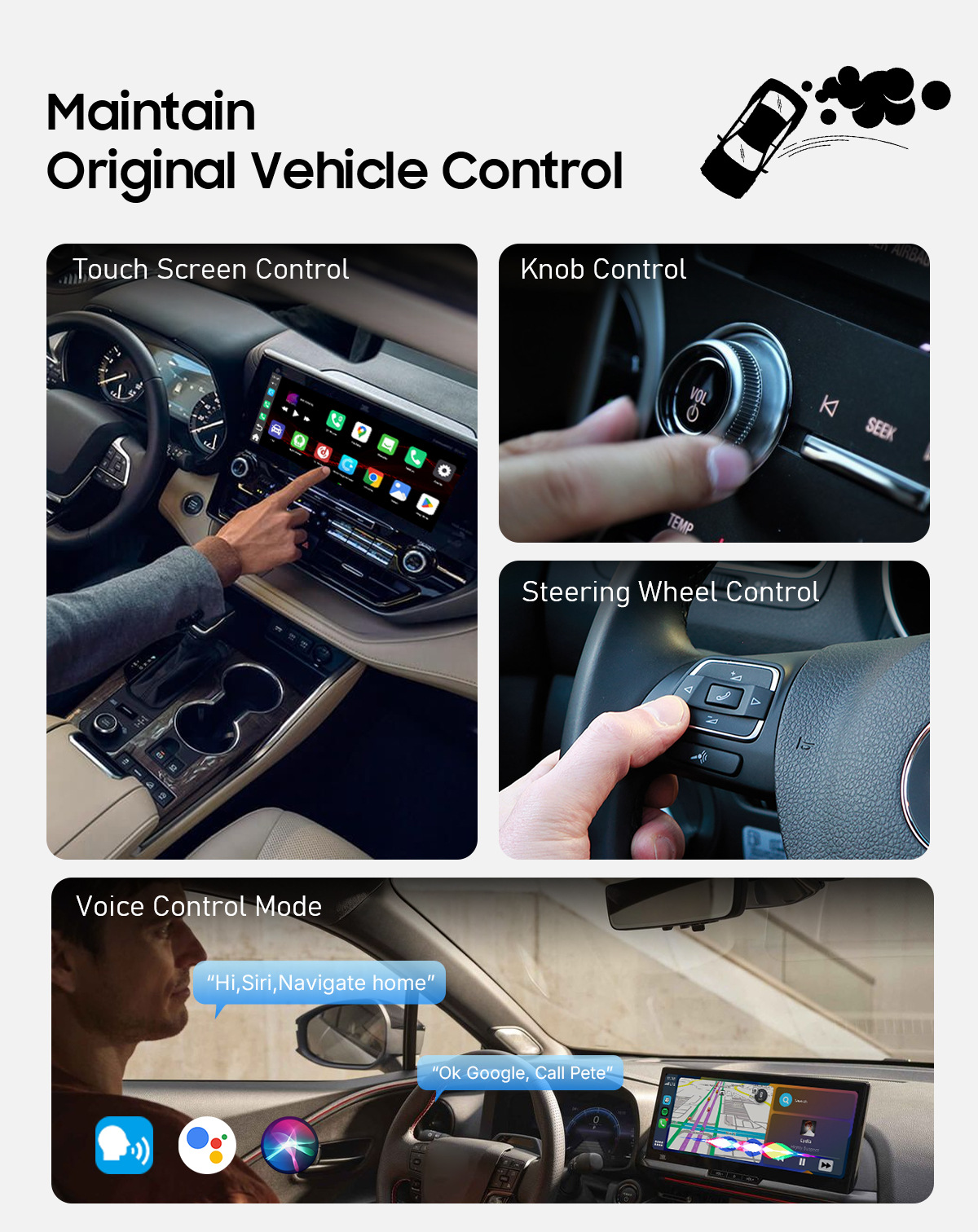Smart car wireless carplay box, converts original car wired system to wireless carplay box, Android box, Qualcomm