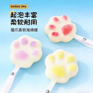 婴儿洗澡海绵魔芋扑扑棉儿童搓澡家用宝宝沐浴球新生儿清洁