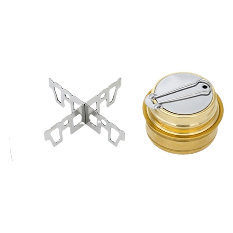 Outdoor alcohol stove cross bracket outdoor stove alcohol stove stainless steel high temperature resistant camping accessories gadget
