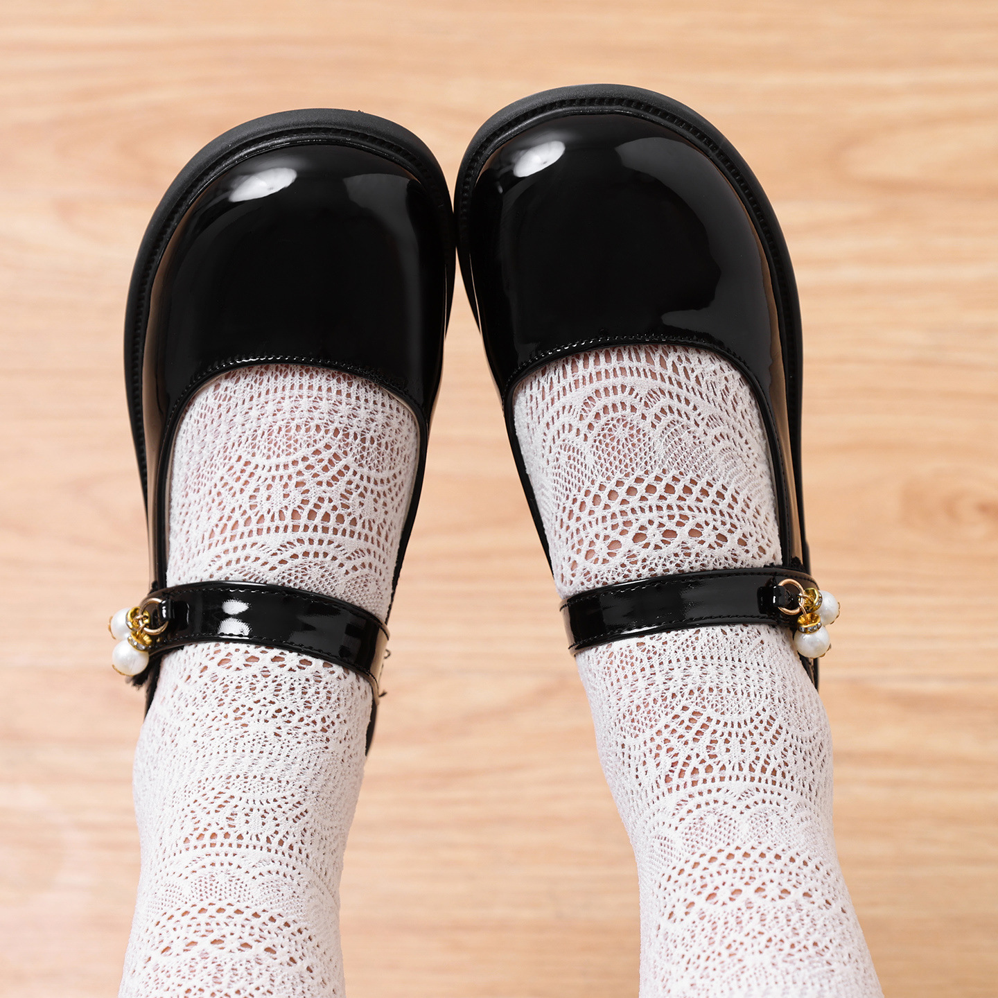 Girls' small leather shoes
