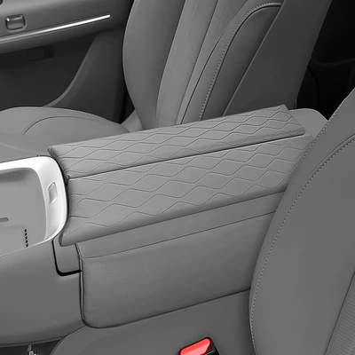 Suitable for 26 Models of Zero C11 Armrest Box Protective Pad, Special Central Armrest Cover, Heightening Pad, Leather Protective Cover (Armrest box pad) - 26-models-c11-floating-gray