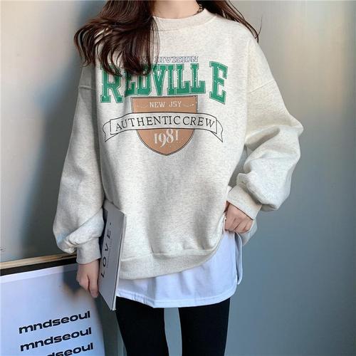 Thick and warm padded spring oversized hoodie with false inner layer, layered with semi-skirt to cover the buttocks, small diaper cover