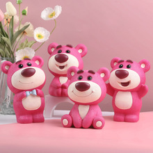 卡通可爱小熊存钱罐可存可取儿童生日礼物创意树脂装饰摆件批发