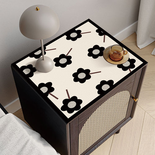 American waterproof and oil-proof bedside table dust-proof mat no-wash drum washing machine cover cloth home cuttable leather tablecloth