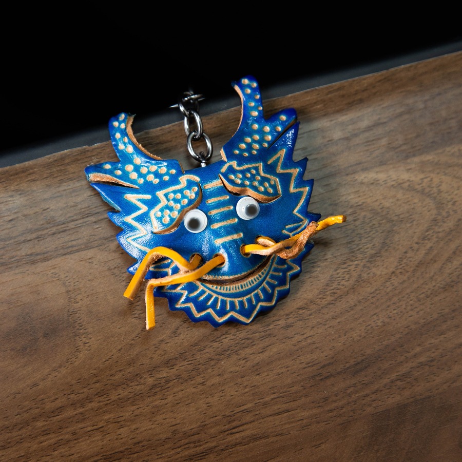 Chinesischer Drachen-Totem-Anhänger, niedliches Cartoon-Design für Rucksäcke, Kleidung und Echtledertaschen, geeignet für alle Altersgruppen._voghion.com