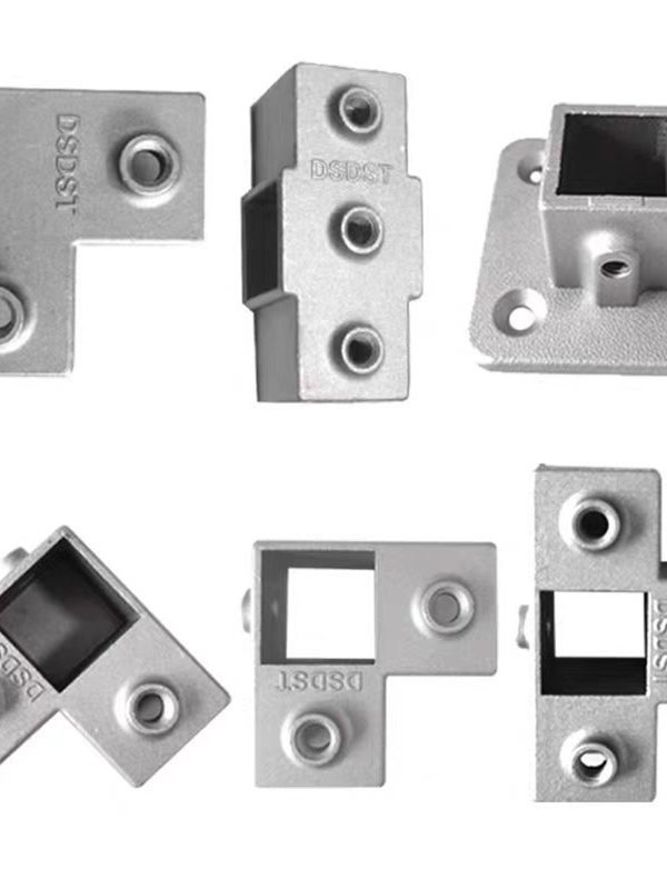 30mm方管免焊接连接件镀锌不锈钢方管接头三通紧固件固定