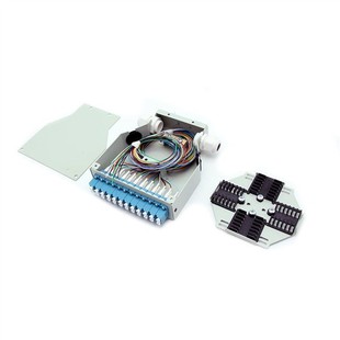 Metal St Single-Mode/Multi-Mode 12-Core Rail-Type Fiber Optic Terminal Box 1U/1.5U 8-Port 12-Port Network Terminal Box