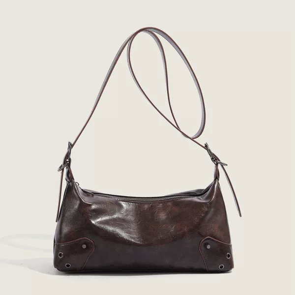 Autumn and Winter Retro Melard Underarm Bag for Women 2026 New Niche Design Fashion Handbag Crossbody Bag for Women
