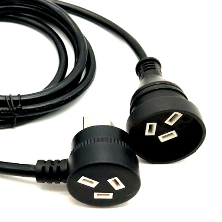 澳式三极插头 澳洲电线澳规插头 SAA认证电源线 澳大利亚插头