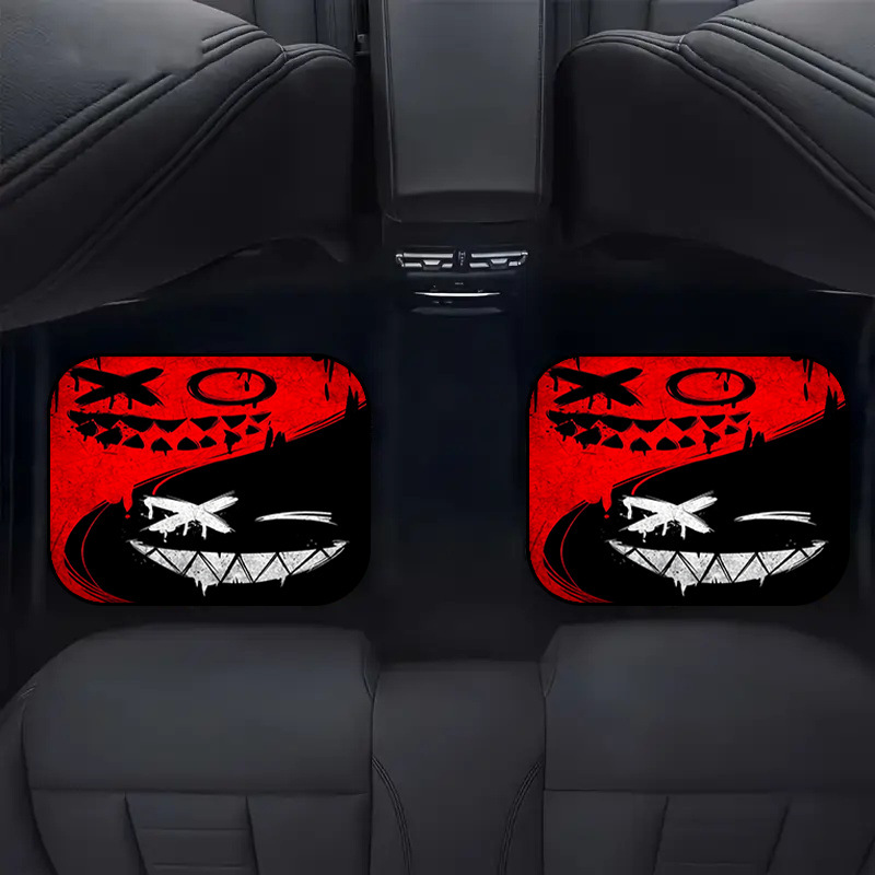 Cross-border bestseller Temu Amazon car mat four-piece set vintage print car top layer protective floor mat wholesale