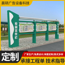 户外宣传栏学校文化宣传栏橱窗灯箱社区公告栏铁艺宣传栏生产厂家