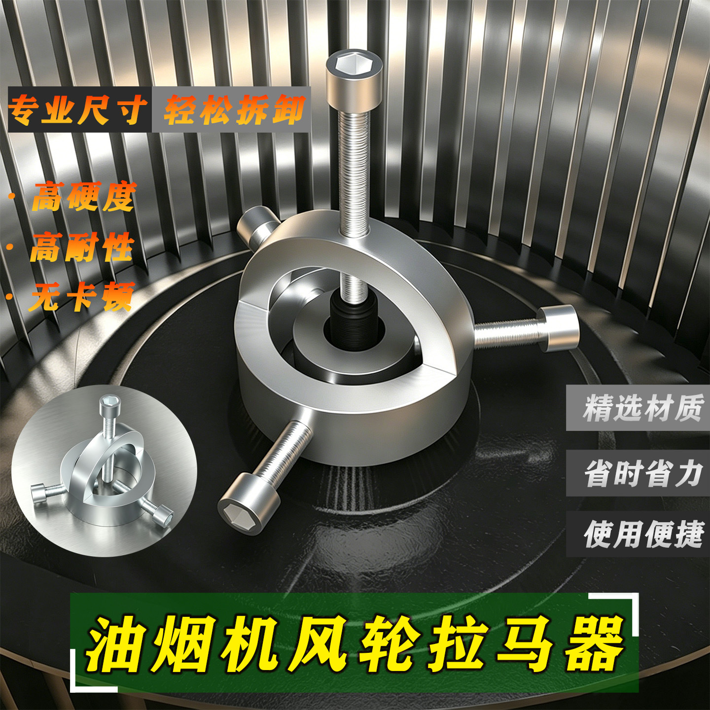 清洗油烟机风轮拉马器万能拉拔器风机叶轮刮铲刀涡轮拆卸专用工具