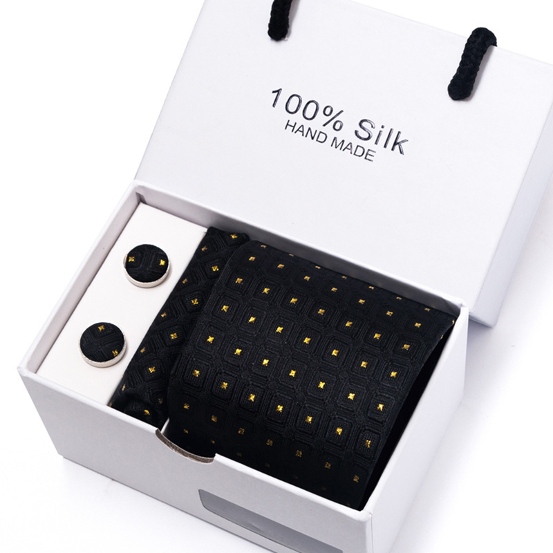 Flower Dot Multi Color Gift Box 5-piece Set Group Business Dress Wedding Tie_voghion.com