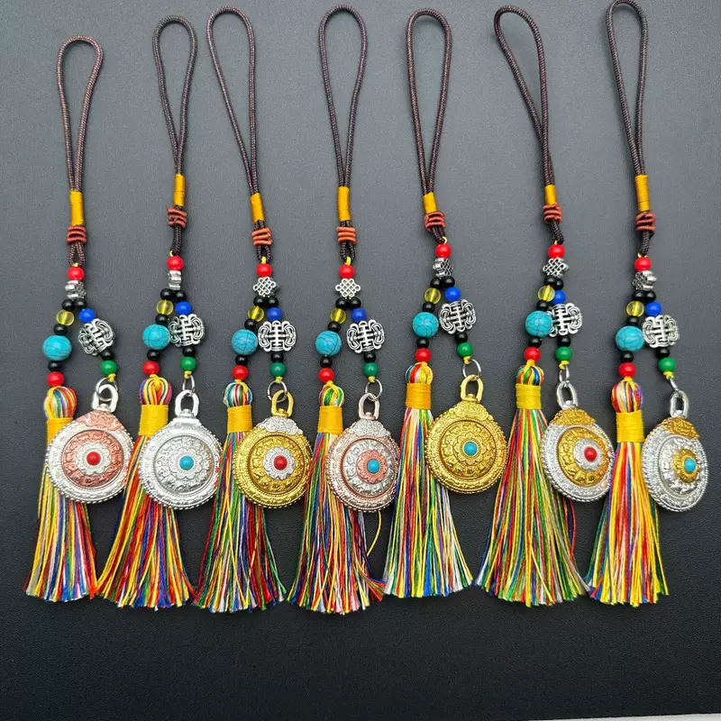 Double-sided ethnic pendant, accessory, Chinese horoscope, ethnic style