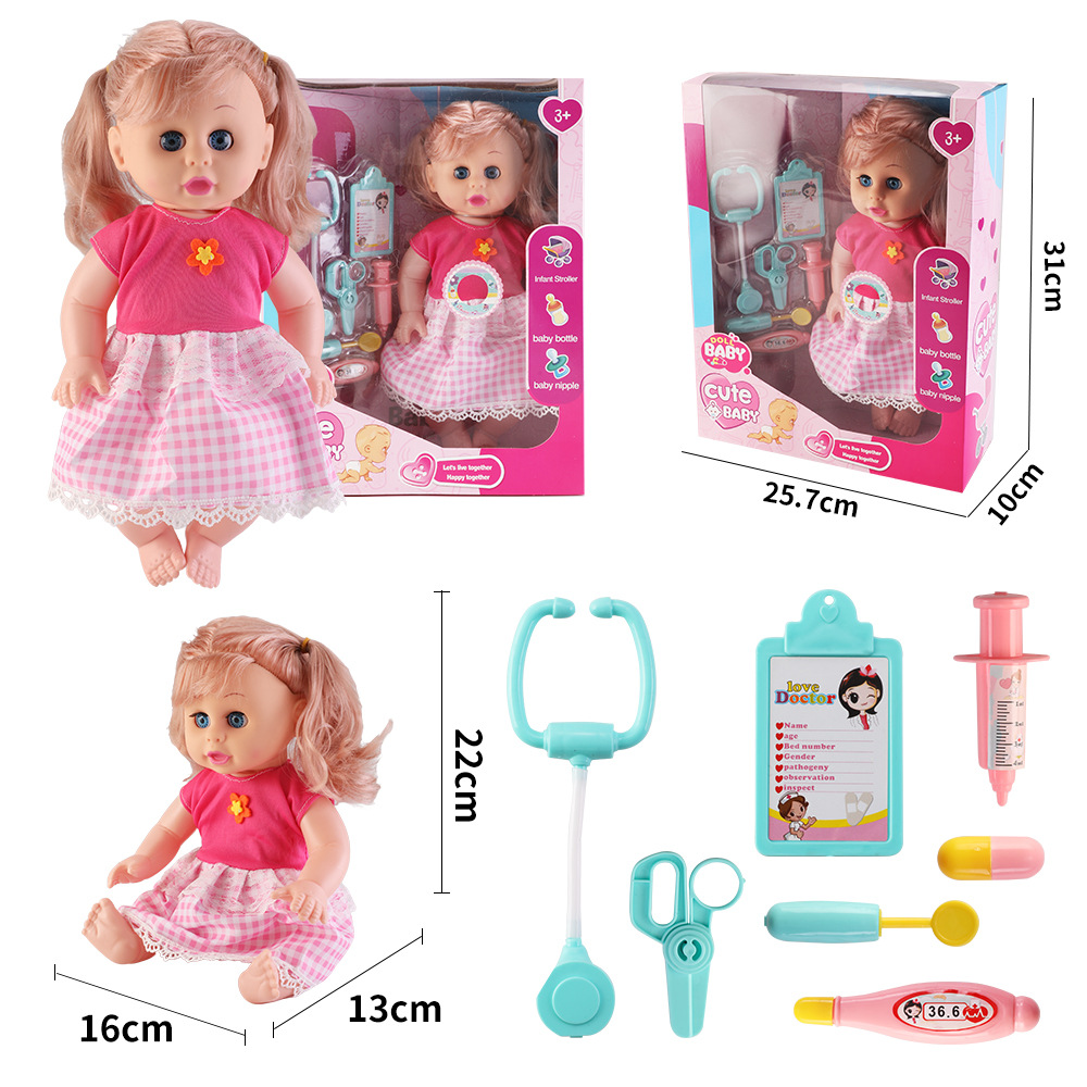 Juguetes para niños, niñas, carro inteligente, 14 pulgadas muñecas, carro de bebé, princesa