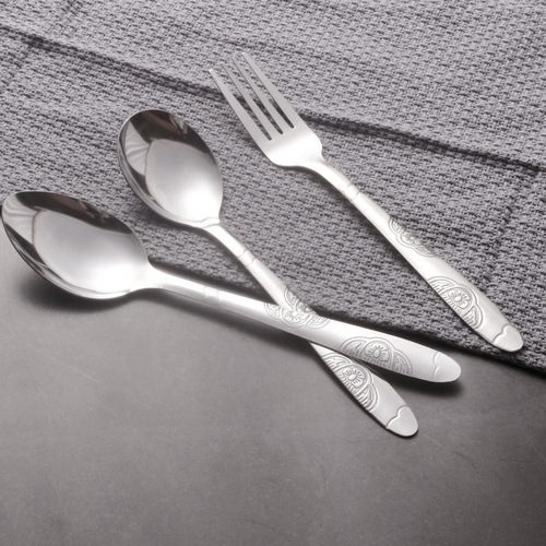 Creative pattern stainless steel spoon and fork butterfly pattern spoon fork fruit fork small spoon tableware dollar store supply small gift