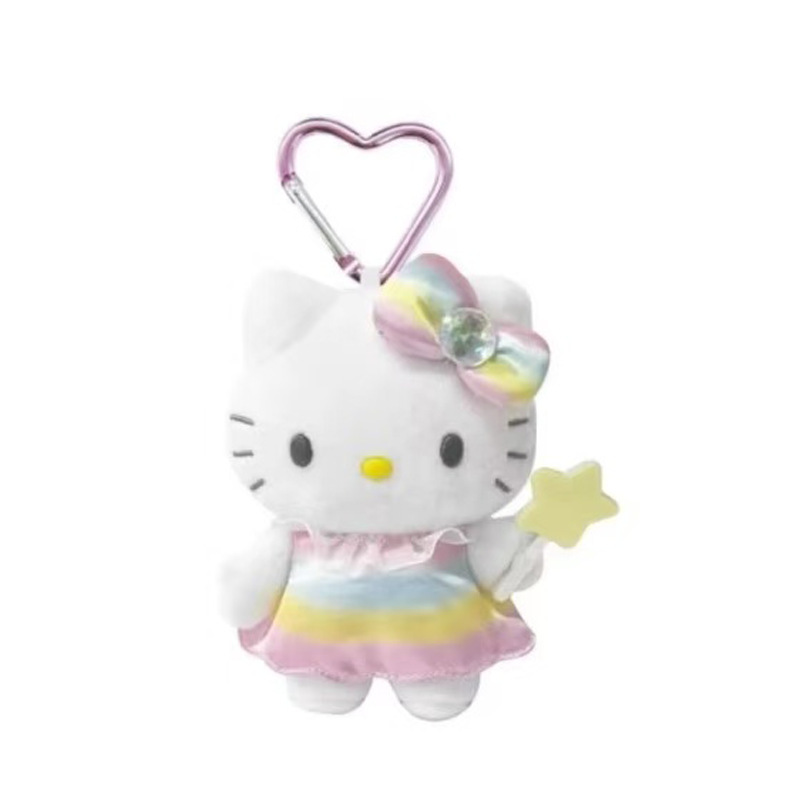 日本の新しいサンリオユニコーンマーメイドファンタジーシリーズぬいぐるみキーホルダー伸縮バックルペンダント|undefined