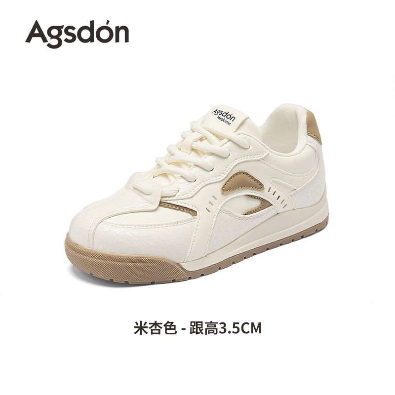 Zapatos blancos de fondo grueso para mujeres 2025 nuevos zapatos de entrenamiento de invierno gigantescos y zapatos de skate casuales de lana