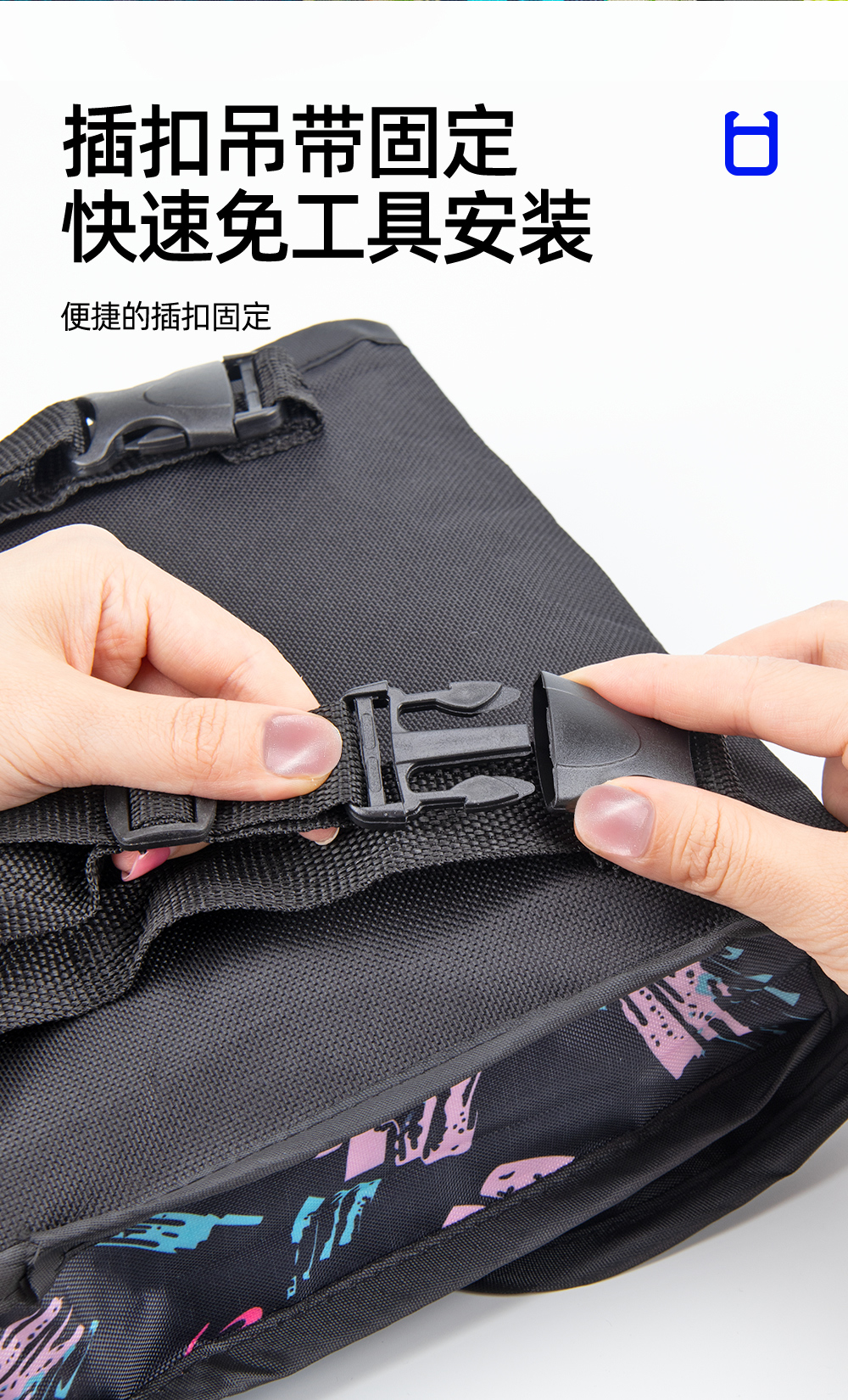 Waterproof Hanging Bag for Electric Vehicles, Storage Pouch for Tricycles, Electric Scooters, and Motorcycles