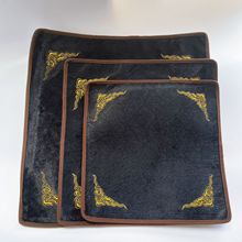 柜台首饰展示布黑白色双面绒道具珠宝玉石翡翠看货布文玩展示垫布