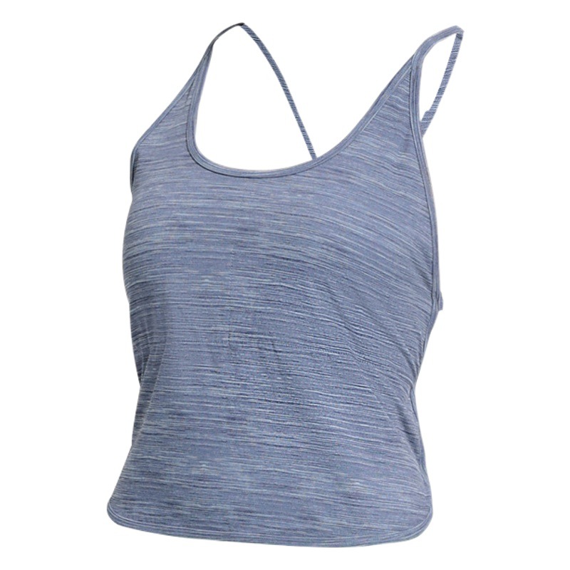 Flujo de visualización interior gradiente yoga chaleco almohadilla en el pecho de las mujeres Correa delgada belleza correa trasera deportes ropa interior correr ropa de entrenamiento verano