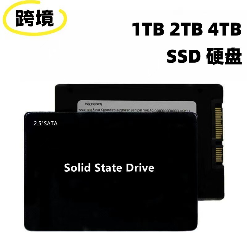 Cross-Border Sata Solid State Drive Ssd1Tb2Tb4Tbsata3 Interface 2.5inch Desktop Notebook Universal Solid State Drive