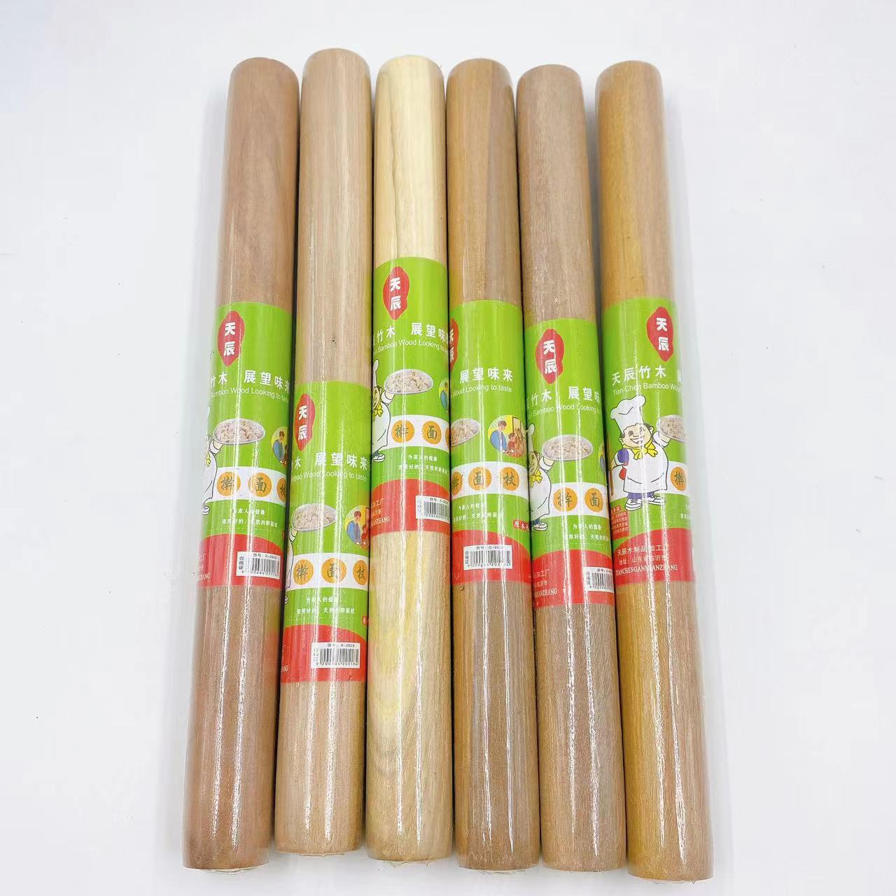 De madera maciza Rolling Pin Rolling pin utensilios de cocina productos de madera maciza dumpling piel Rolling pin dos yuanes Tienda Al Por Mayor