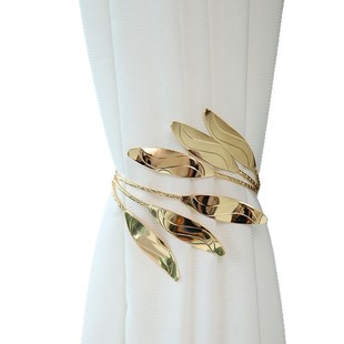 Special Curtain Clips for Home Decoration, Adjustable Metal Curtain Straps, Multi-Layered Leaf Curtain Buckles Wholesale