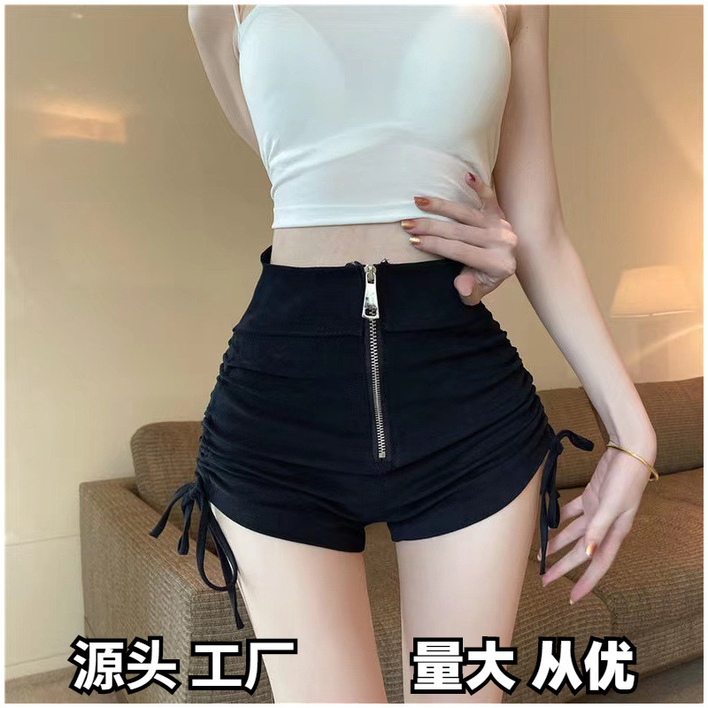 하이슈트라트 쇼츠, 슬릿, 캐주얼 로얄시스 스타일 A라인 스커트 디자인, 여아 핫팬츠, 섹시 핫걸 힙허리백, 가을