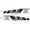 D-1682 is suitable for Toyota Hilux car stickers striped decorative compass Toton side skirt body sticker