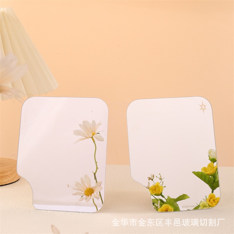 Edge Polishing Irregular HD Makeup Mirror Sheet Material DIY Special-shaped Cutting Glass Material Single-sided Mirror Processing