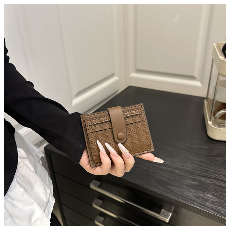 33g Weight Polyester Lining Material Magnetic Buckle Closure Type / Strap Type Card Holder Bags Type Daily Occasion PU Material Solid Color Pattern All Seasons Season Unisex Gender Basic, Classic Style Style Square Shape Unisex Solid Color PU Magnetic Buckle Card Holders 2