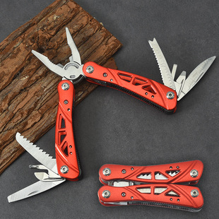 Factory wholesale stainless steel porous mini pliers household folding knife pliers outdoor portable travel camping survival knife pliers