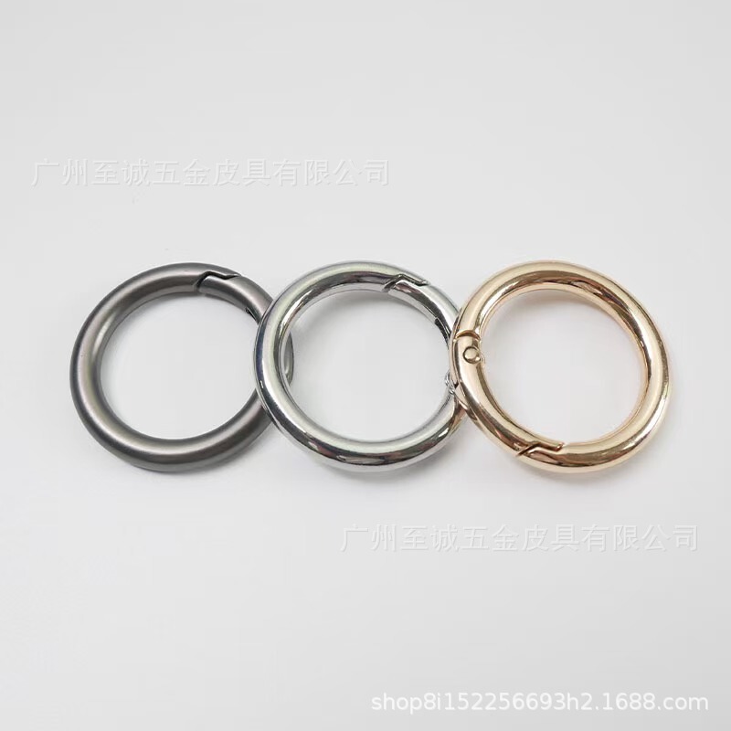 Zinc Alloy Round Ring Spring Open Ring Metal Electroplated Key Ring Keychain Luggage Pendant Factory Direct Sale Zinc Alloy Round Ring Spring Open Ring Metal Electroplated Key Ring Keychain Luggage Pendant Factory Direct Sale