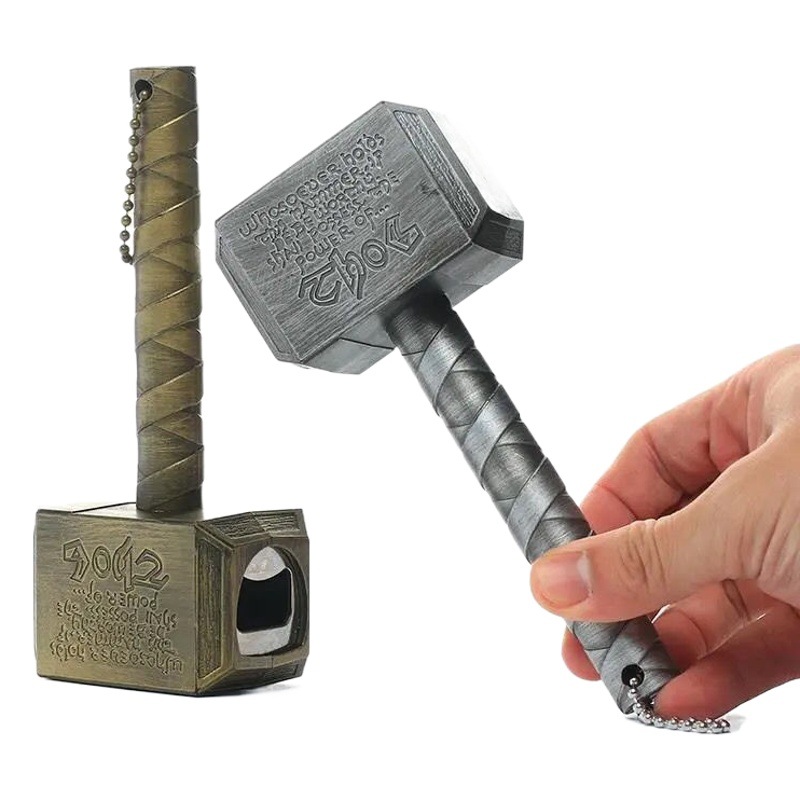 Nuevo embalaje de caja de color creativo Thor martillo abrebotellas personalidad martillo cerveza abrebotellas necesidades diarias