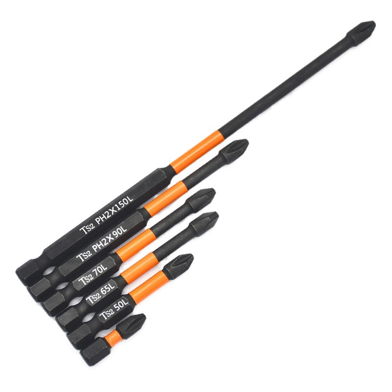 Ударопрочная крестовая насадка, сильный магнит, насадка высокой твердости, мощный динамометрический винт для электрической дрели, шестиугольная ветровая насадка.