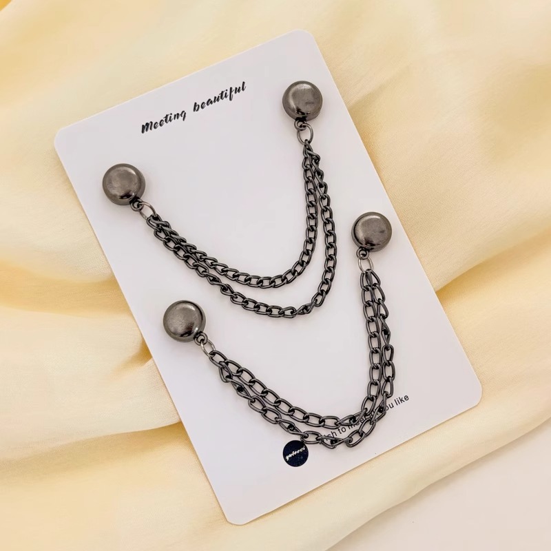 Pantalones largos y cortos, pantalones de artefacto, perneras del pantalón, cadena anti-trapeador invisible, hebilla de succión magnética, cierre, ajuste fijo, hebilla de borde