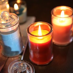 蠟燭玻璃杯手工茶葉罐燭台香薰蠟燭杯，家庭新款歐式diy擴香系列