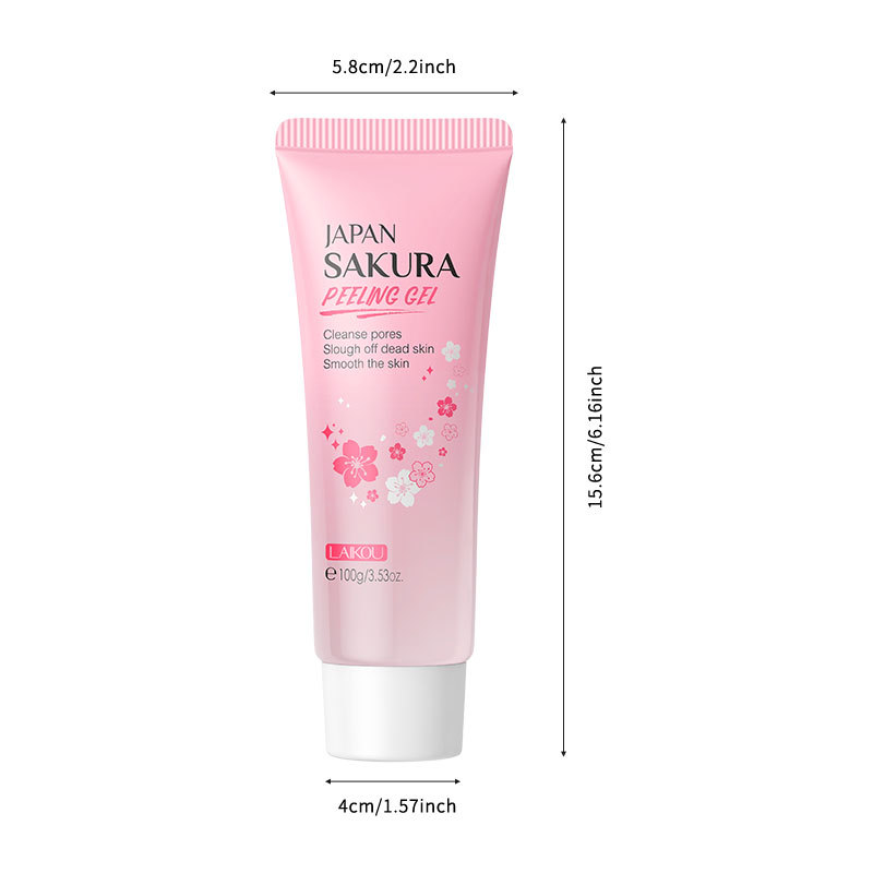 Cross-border LAIKOU Cherry Blossom 100g Body Exfoliating, Pore-cleansing, hydrating and moisturizing Skin care products Manufacturer wholesale undefined