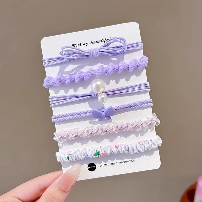 Bebé atado cabello de cabello niñas no lastimar cabello corda de goma anillo de cabello bebé tocado de cabello adorable para niños mujeres