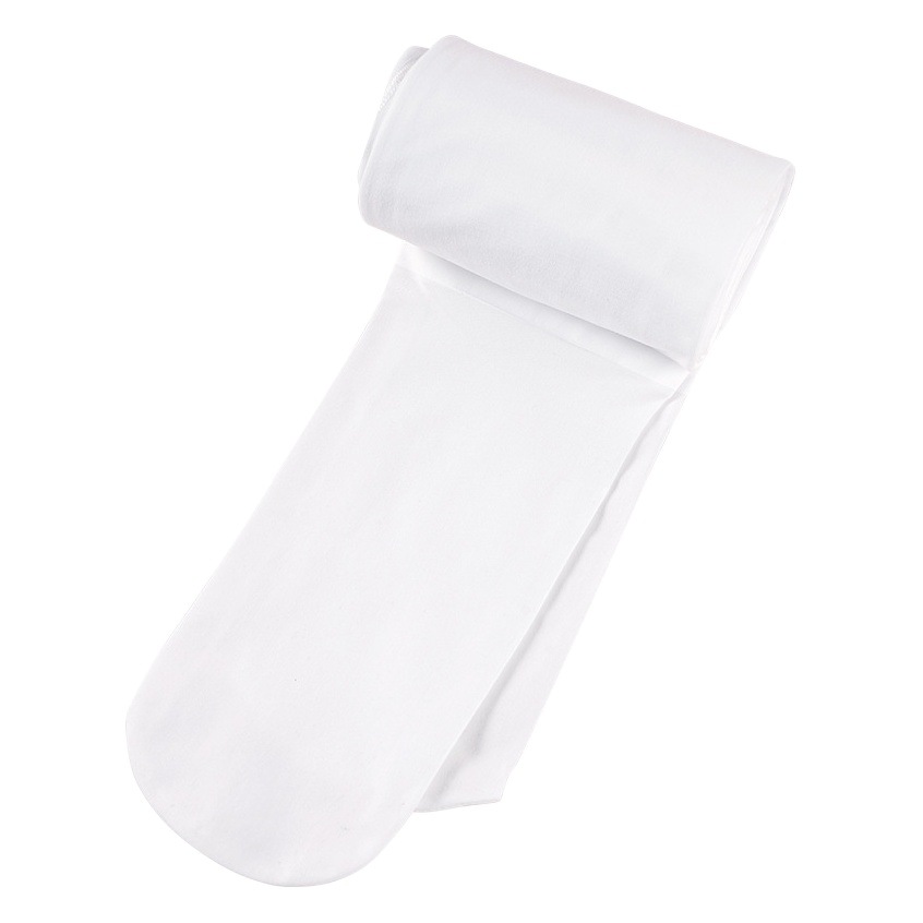 Calcetines de baile para niños pantimedias para niñas 180D engrosados no forrados de vellón calcetines para bebés calcetines de polainas de baile blanco