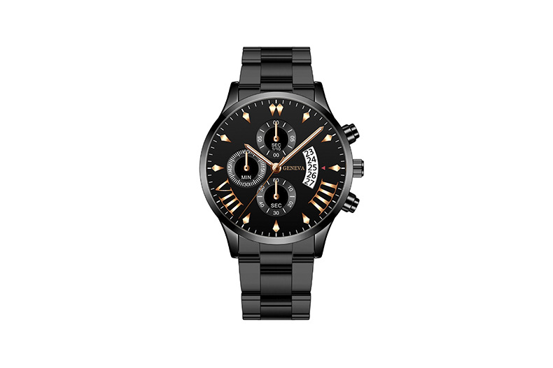 75g Weight Tempered Glass Mirror Material Alloy Strap Material Watch Classification Pointer+Number Display Type Single Folding Buckle Buckle Style Round Dial Shape Holiday, Banquet Occasion Quartz Movement Solid Color Pattern Men's Gender Business Style Business Solid Color Single Folding Buckle Quartz Men's Watches 2
